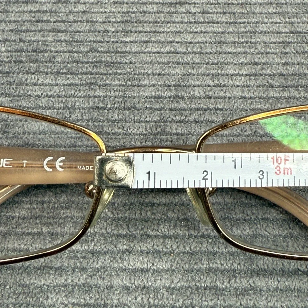 Vogue VO 3713 813 Rose Gold Brown Rectangular Y2K‎ Eyeglasses Frames 51-17-135